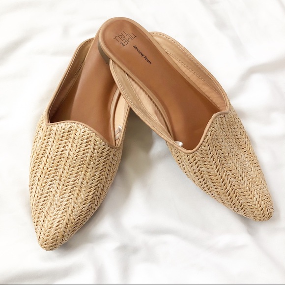 Time and Tru Shoes - WOVEN Mule Sandals